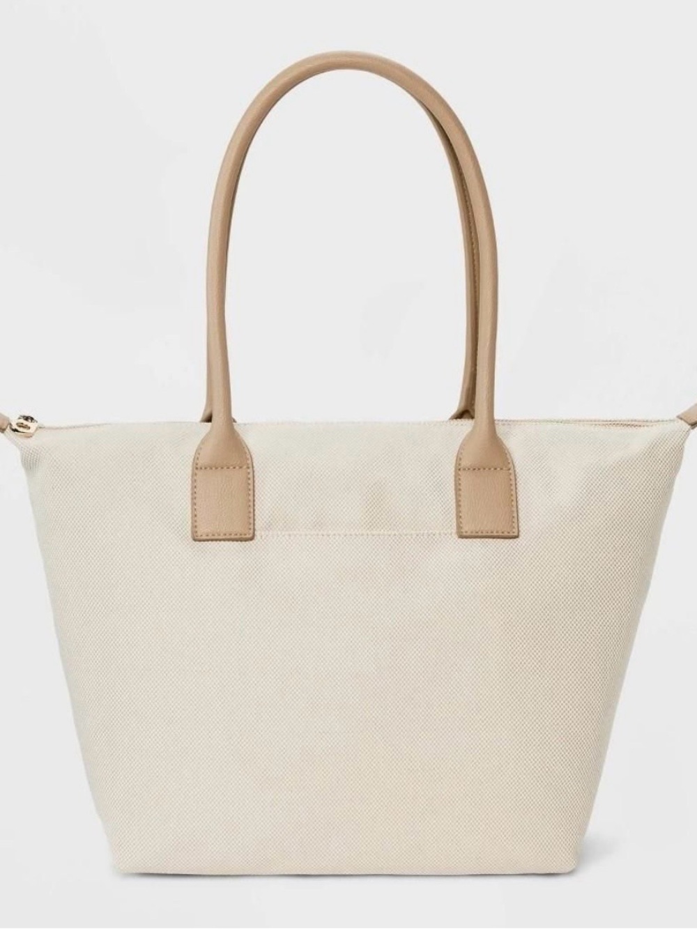 Universal Thread- Tote Bag with Zipper Shoulder Bag- Beige
